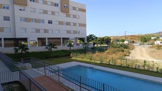 Una piscina de una urbanización de Vélez-Málaga.