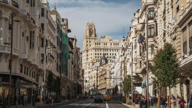 Una zona muy comercial de la ciudad.