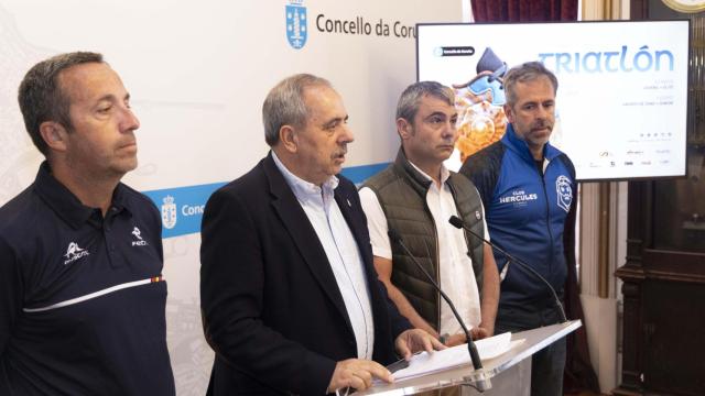 Presentación del campeonato de España de Triatlón en A Coruña.