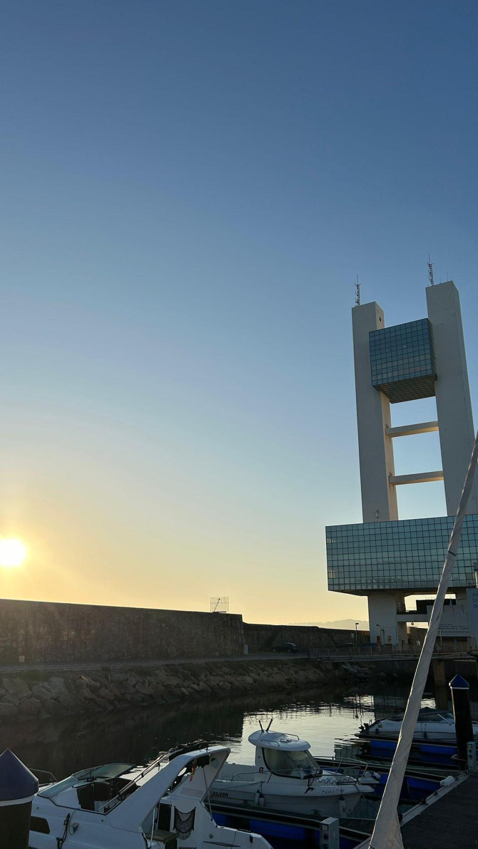 Vista desde la casa-barco.