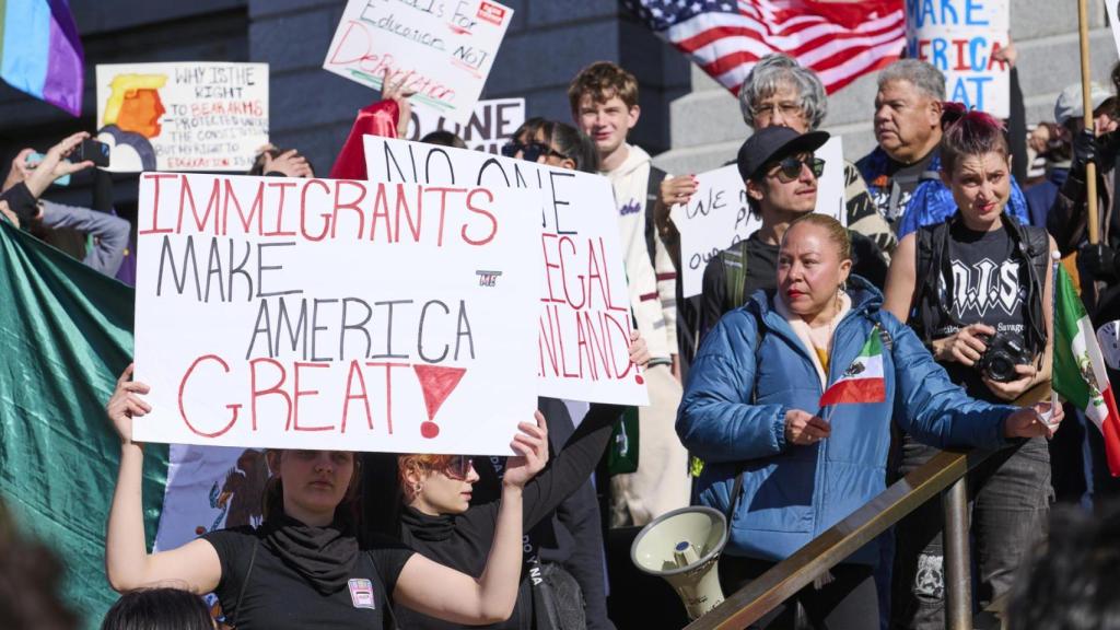 Protesta en el Capitolio, en Washington, contra las políticas antimigrantes impulsadas por la Administración de Donald Trump.