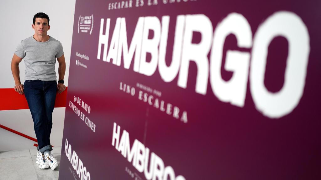 Jaime Lorente durante la presentación de 'Hamburgo'.