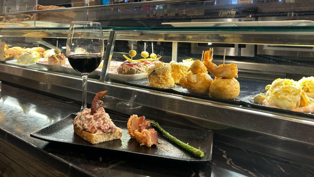 La barra de uno de los participantes en 'GastroGarnacha', este viernes.