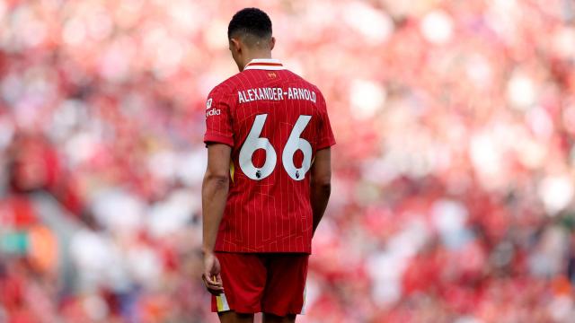Trent Alexander-Arnold, durante su último partido con el Liverpool.