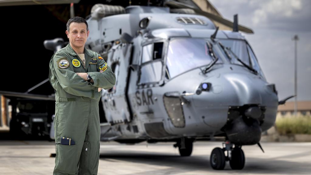 El teniente coronel Martínez Aísa durante la entrevista con EL ESPAÑOL.