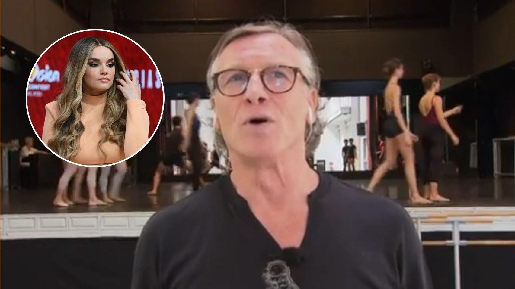 Nacho Duato y Melody, en un fotomontaje