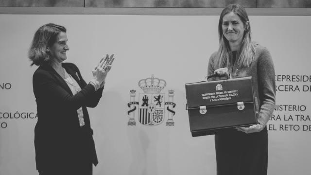 Teresa Ribera y Sara Aagesen, en una imagen de archivo.