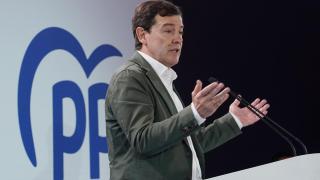 El presidente de la Junta y del PPCyL, Alfonso Fernández Mañueco, durante su intervención en el acto de este viernes en Valladolid