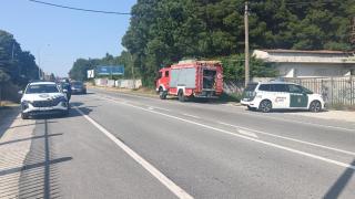 Arde una casa abandonada