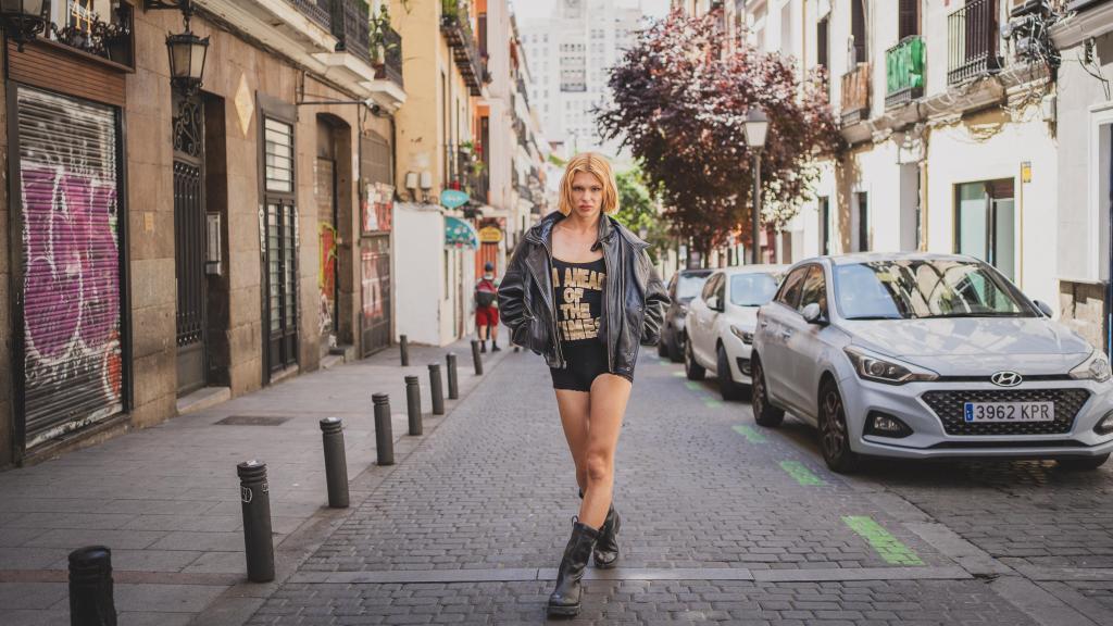 Samantha Hudson durante la entrevista con EL ESPAÑOL.