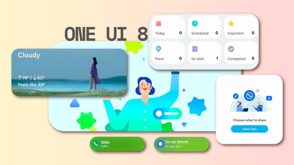Fotomontaje inspirado en las novedades de One UI 8
