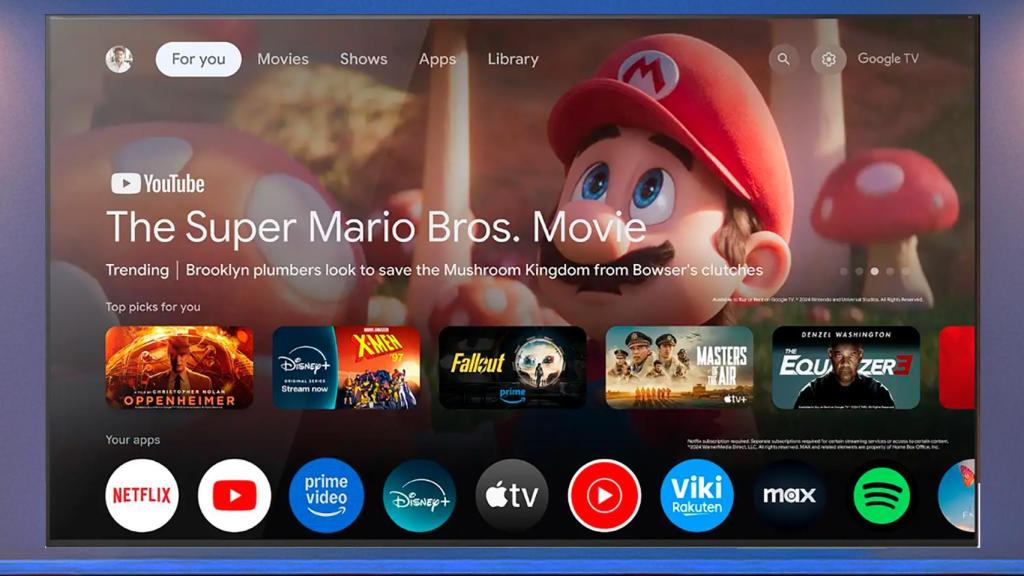 Fotomontaje inspirado en Google TV