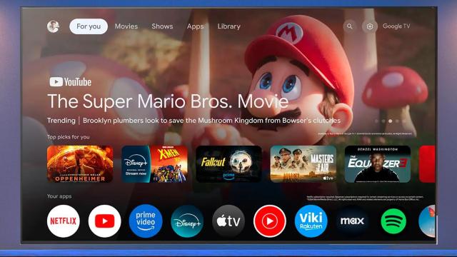 Fotomontaje inspirado en Google TV