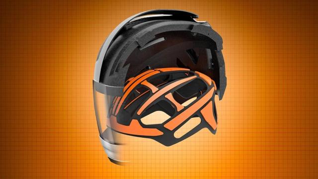 Diseño preliminar de Amp, el casco de D3O