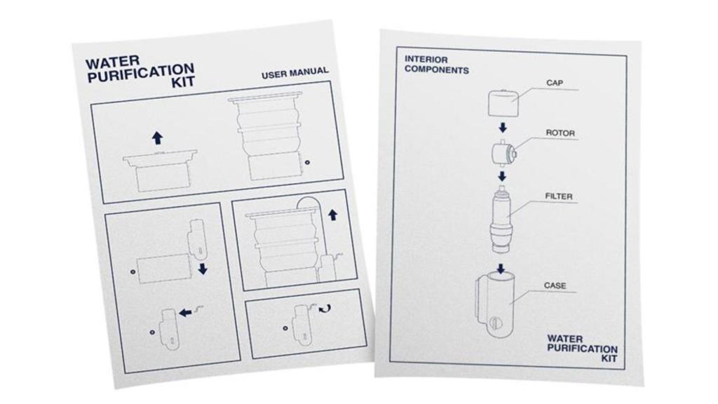 Instrucciones del funcionamiento del invento que purifica el agua sin electricidad.