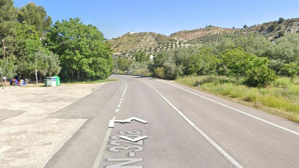 La carretera en la que tuvo lugar el accidente.