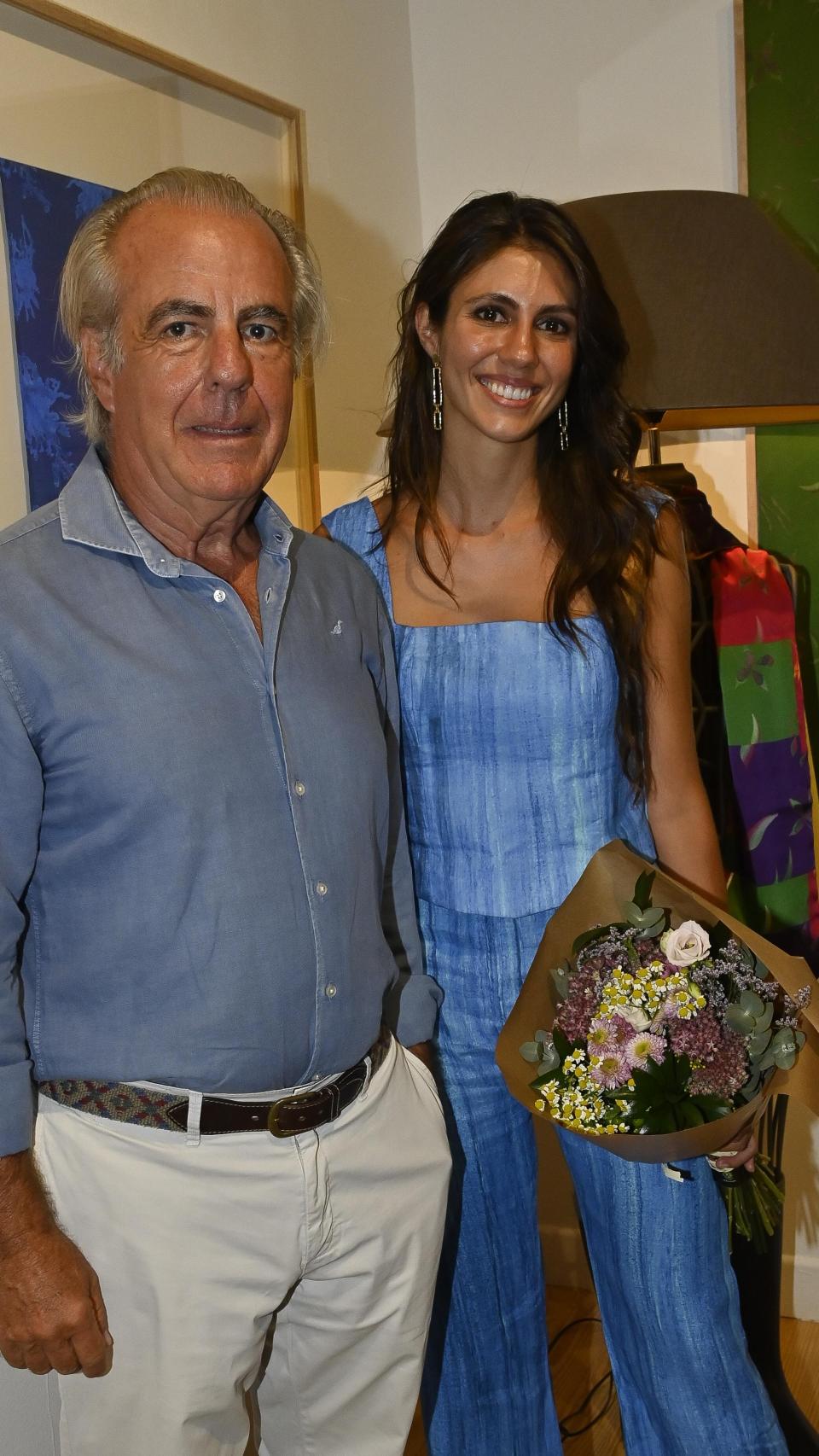 Fernando Portillo, con su hija Ana Cristina Portillo Domecq.