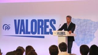 Alberto Núñez Feijóo, este sábado en Zaragoza.