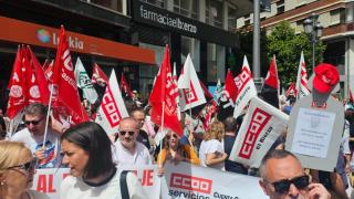 Manifestación en Ponferrada contra el ERE de Teleperformance