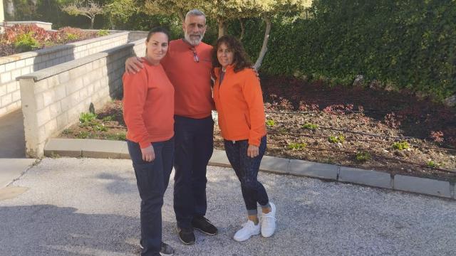 Varios de los monitores de Aspandem en Marbella.