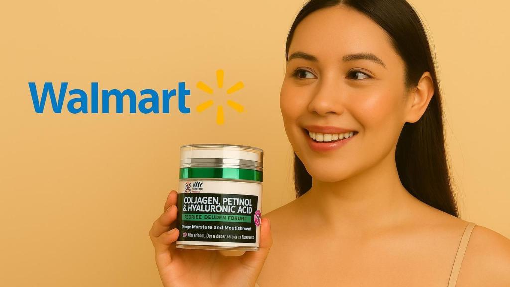 Ni Neutrogena ni L’Oreal: La efectiva crema antienvejecimiento con colágeno y retinol que Walmart oferta por menos de 20 dólares
