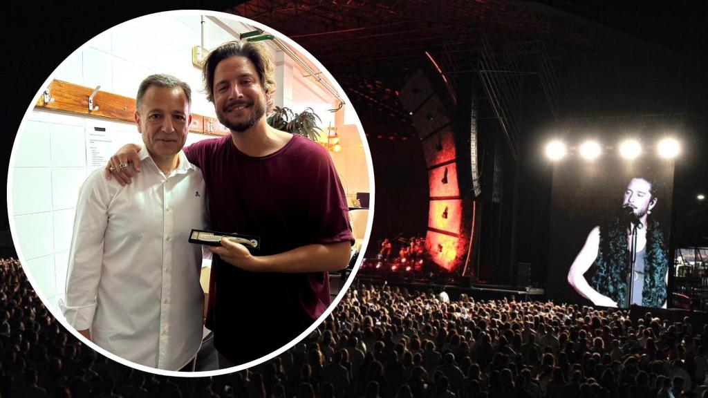 Manuel Carrasco en su concierto en Albacete.