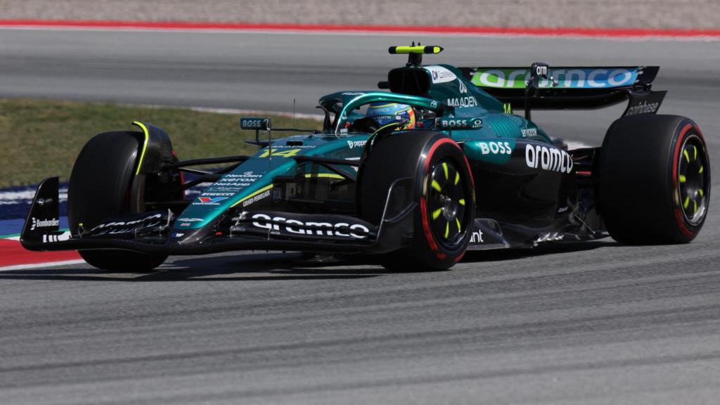 El Aston Martin de Fernando Alonso.