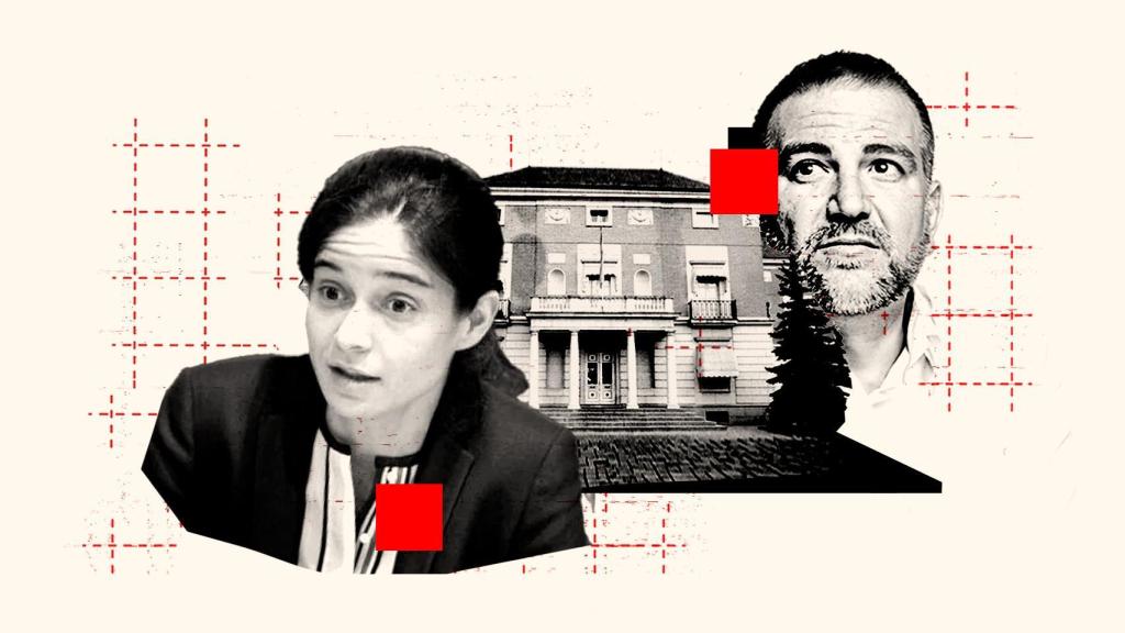 La secretaria de Estado de Comunicación, Lydia del Canto, y el director del Departamento de Comunicación Institucional, José Manuel Nevado.