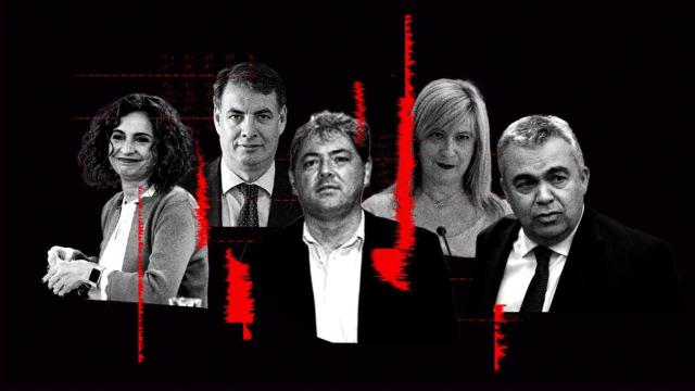 María Jesús Montero, Vicente Fernández (expresidente de la Sepi), el empresario Antxon Alonso, la fontanera Leire Díez y Santos Cerdán.