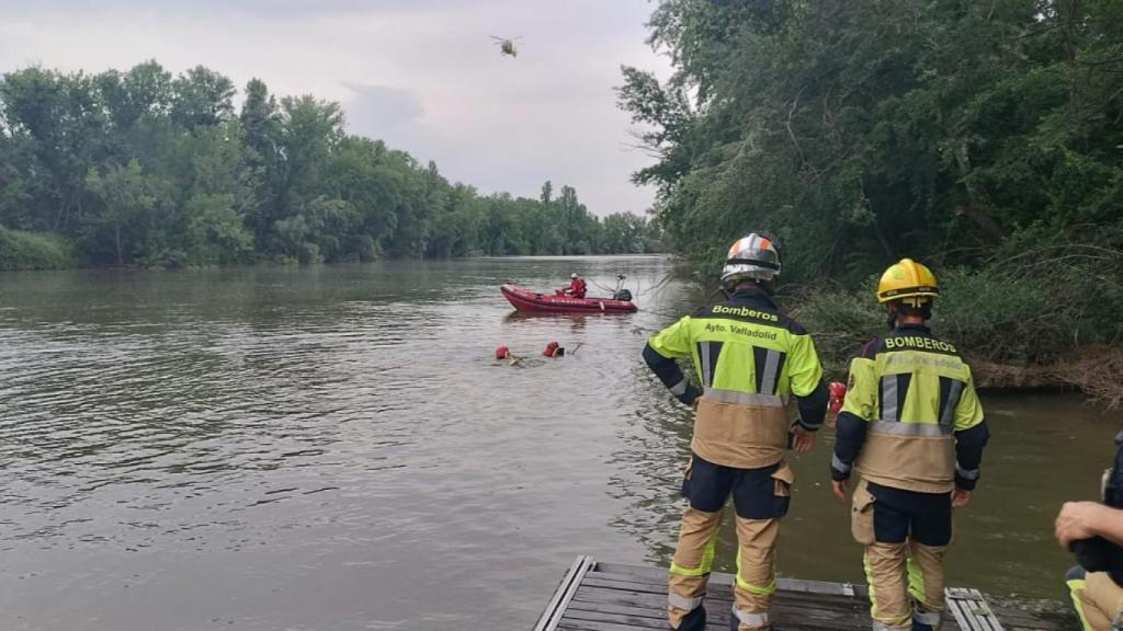 Imagen de archivo de una búsqueda en el río Pisuerga.