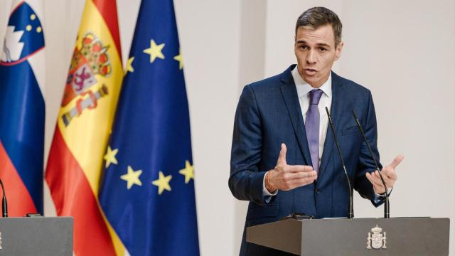El presidente del Gobierno, Pedro Sánchez, en una rueda de prensa en la Moncloa el pasado 29 de mayo.