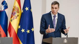 El presidente del Gobierno, Pedro Sánchez, en una rueda de prensa en la Moncloa el pasado 29 de mayo.