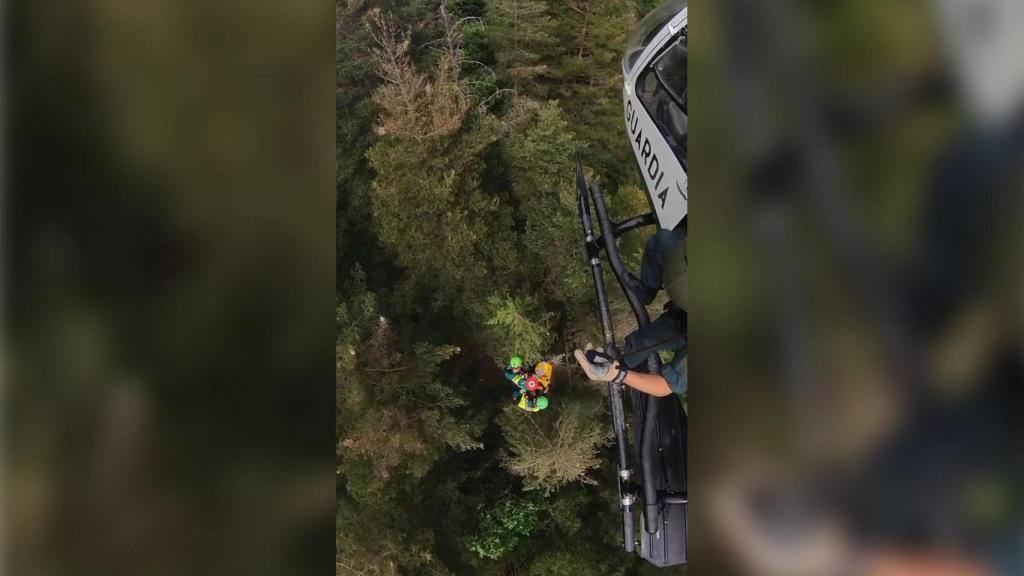 Operativo de rescate de la Guardia Civil de Huesca