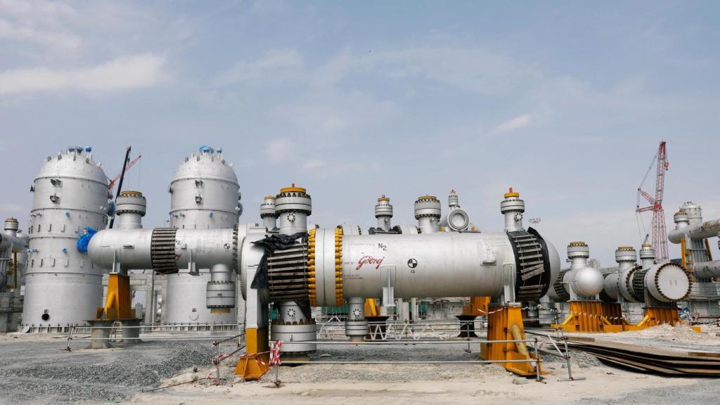 Parte de la refinería de petróleo de Dangote en el distrito de Ibeju Lekki, en las afueras de Lagos, Nigeria.