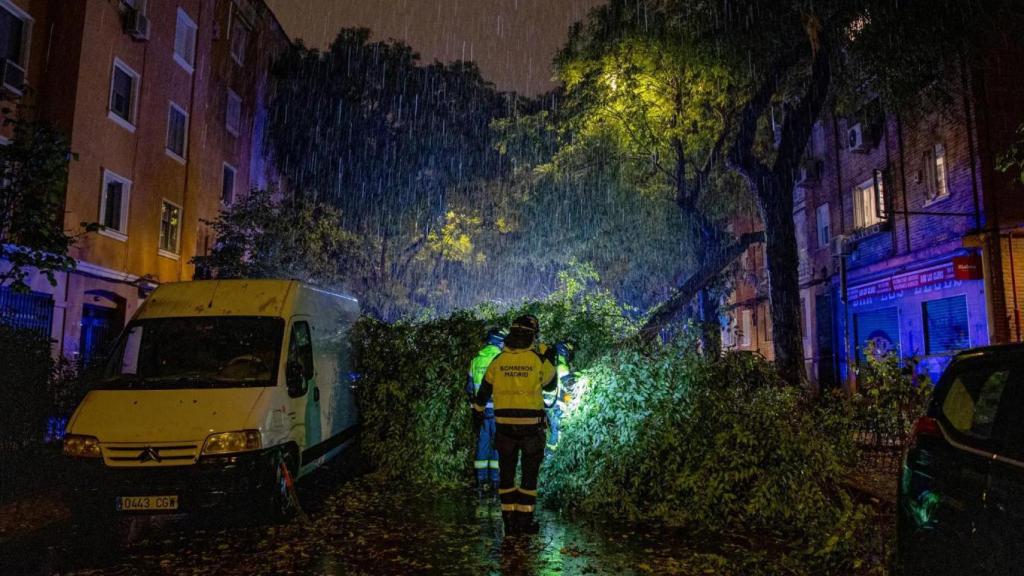 Una tormenta en Madrid.