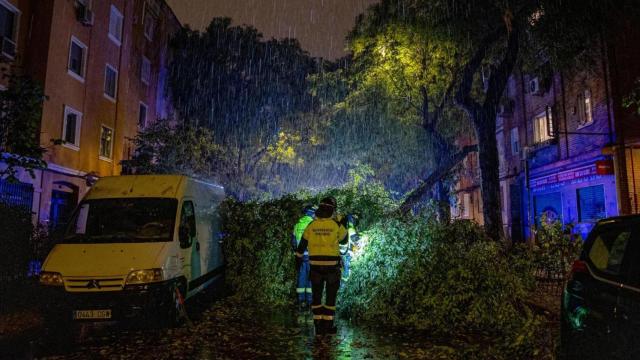 Una tormenta en Madrid.