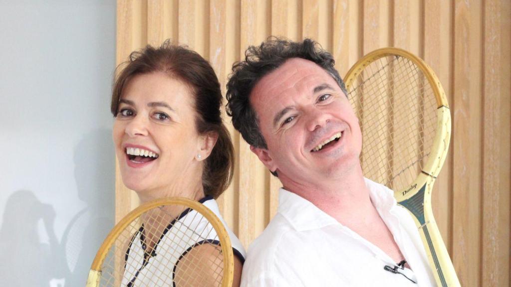 Nuria March junto a Rafa Maza.