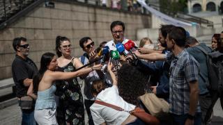El ministro para la Transformación Digital, Óscar López, este domingo en Madrid.
