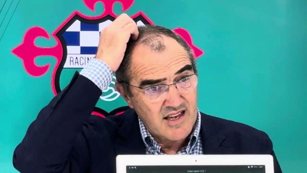 Carlos Mouriz en una rueda de prensa.