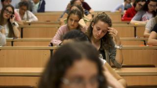 Imagen de archivo de estudiantes enfrentándose a la prueba en Sevilla.