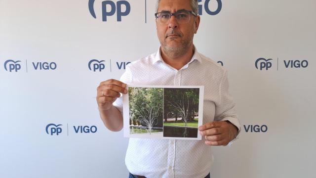 Denuncian la desaparición de una escultura de los jardines de Castrelos, en Vigo