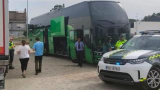 Actuación de la Guardia Civil en el autobús
