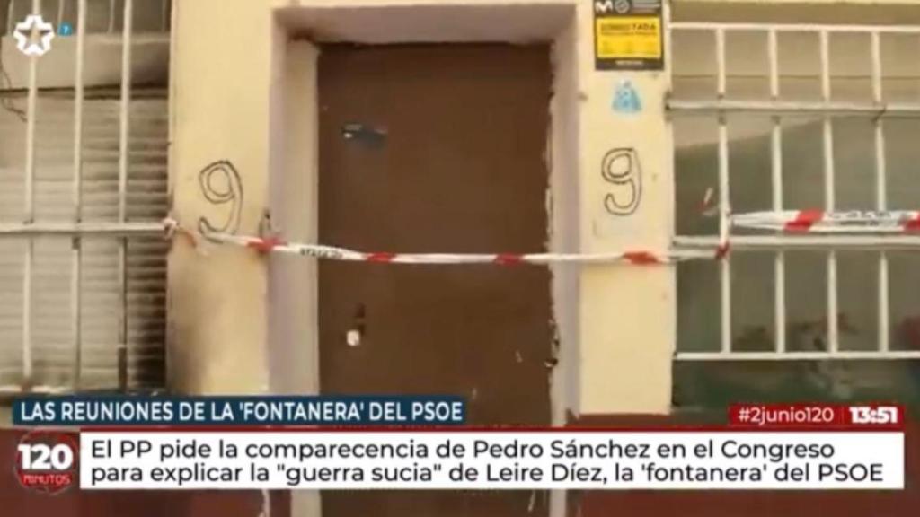 Uno de los pisos desmantelados.