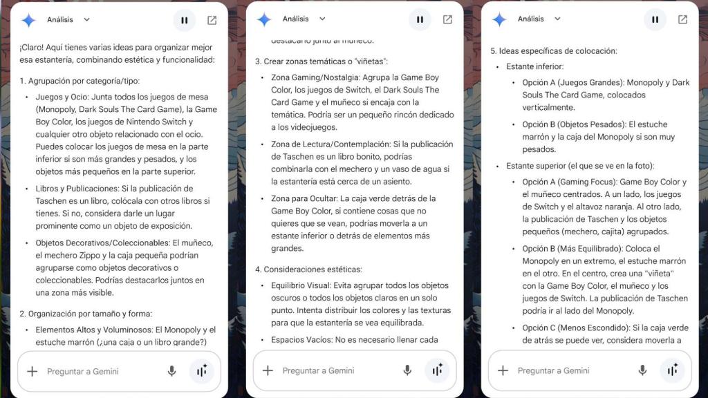Consejos de decoración de Gemini