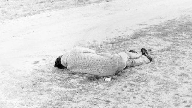 Cadáver de Yolanda González, 2 de febrero de 1980.