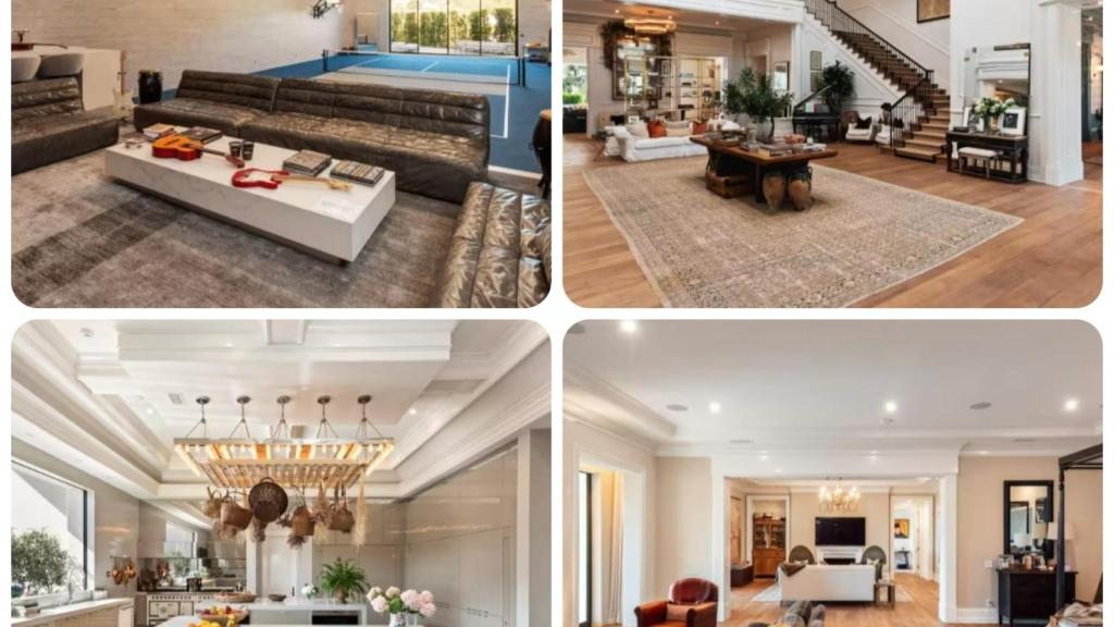 Estancias de la vivienda de Jennifer Lopez y Ben Affleck en Beverly Hills.