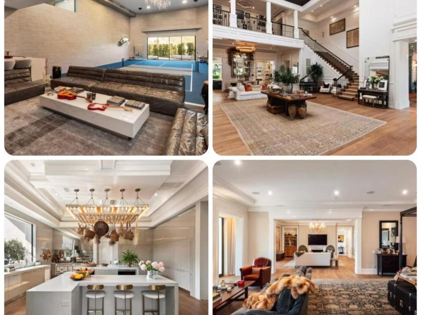Estancias de la vivienda de Jennifer Lopez y Ben Affleck en Beverly Hills.