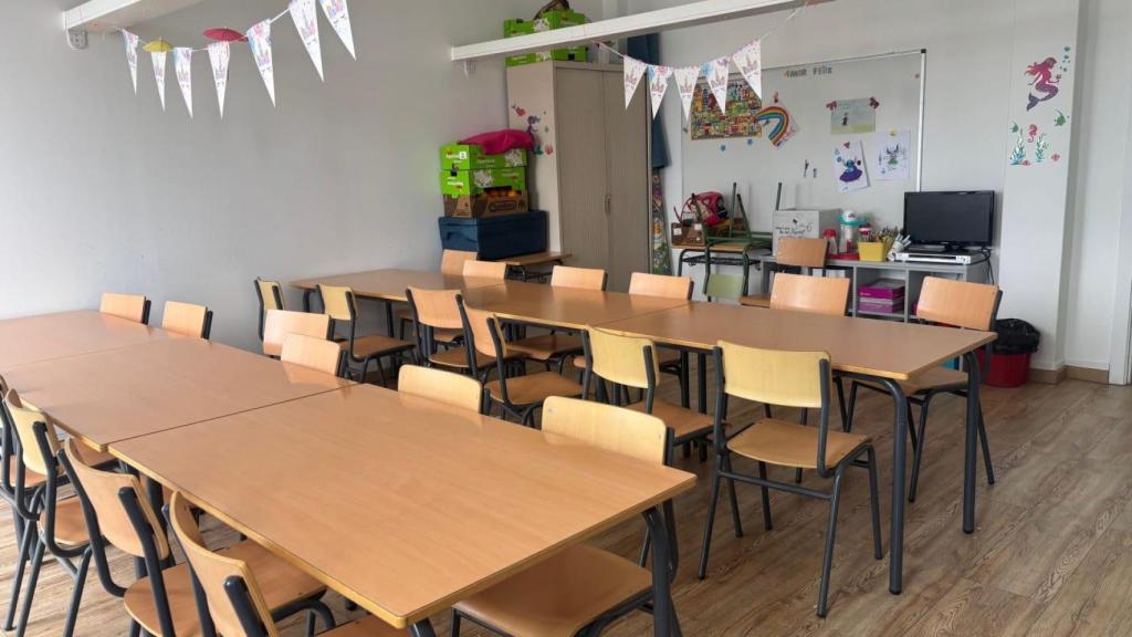 El comedor del CEIP Sada y Sus Contornos con capacidad para 25 alumnos