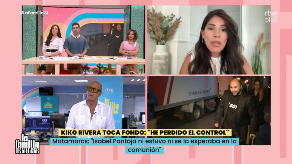 Isa Pantoja, en su intervención en 'La familia de la tele'.