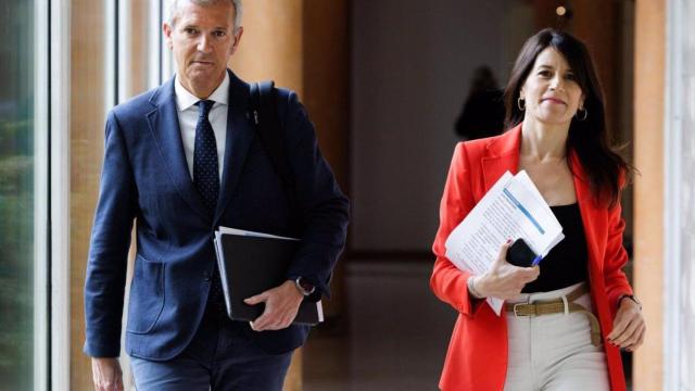 Rueda y Allegue tras el Consello da Xunta.